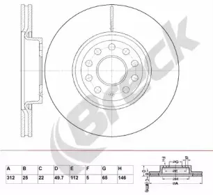 Тормозной диск BRECK купить